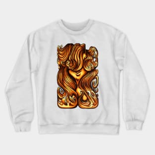 Luscious Locks - Orange Crewneck Sweatshirt